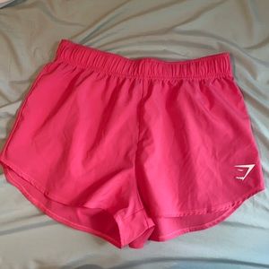 Pink gymshark shorts